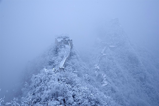 冬季长城美景图片