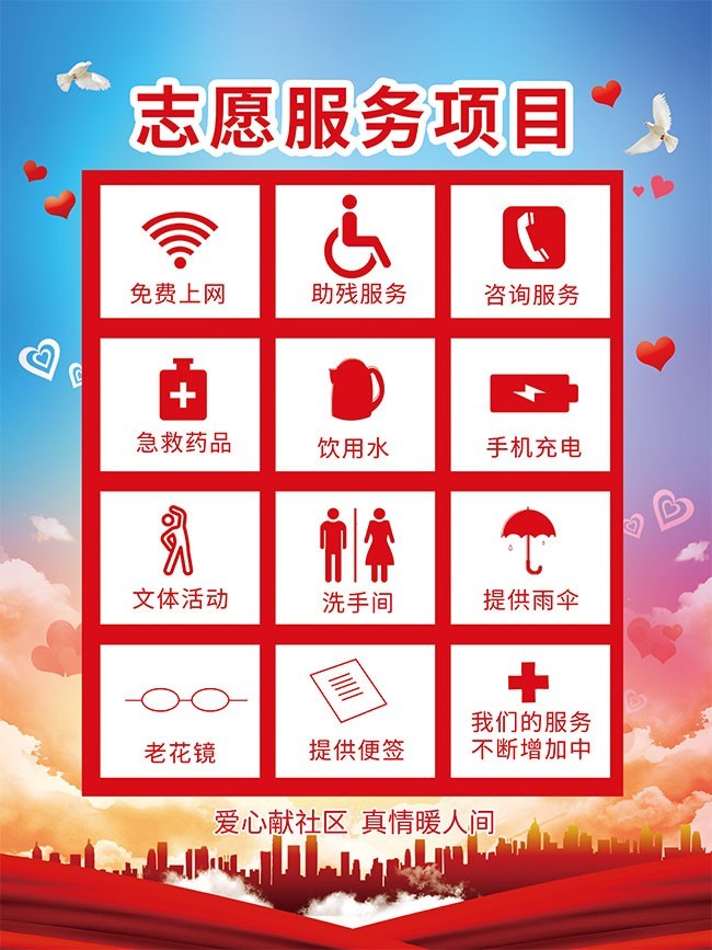 志愿站公益海报