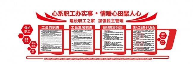 企业职工之家工会文化墙