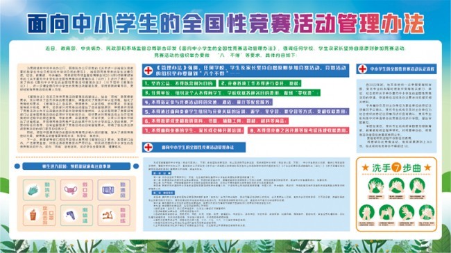 中小学全国竞赛活动管理法图片素材
