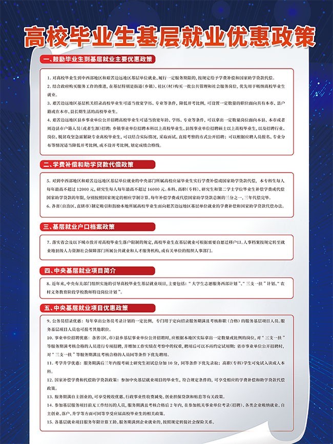 毕业生就业公告海报图片