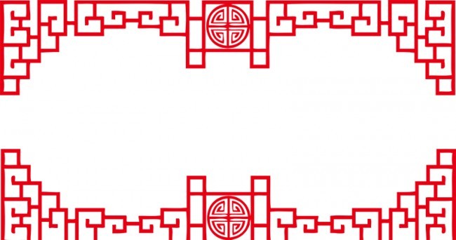 中式边框图片素材