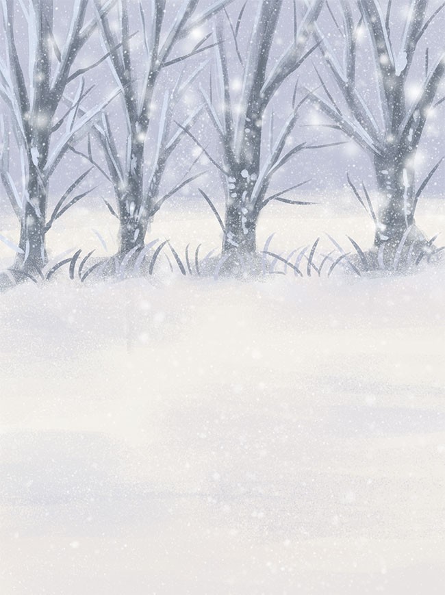 冬天插画背景图片素材