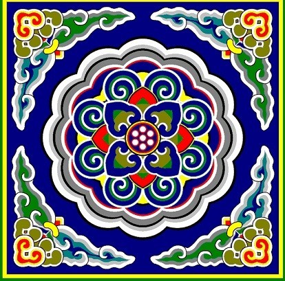 雕梁画栋中式古典花纹图案高清