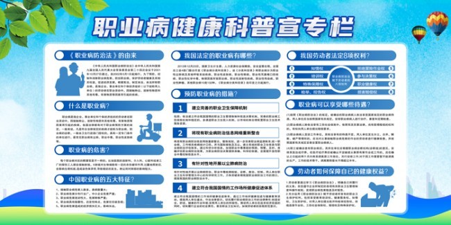 职业病健康科普宣传栏图片