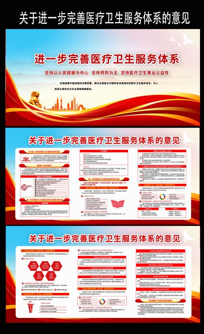 进一步完善医疗卫生服务体系展板下载