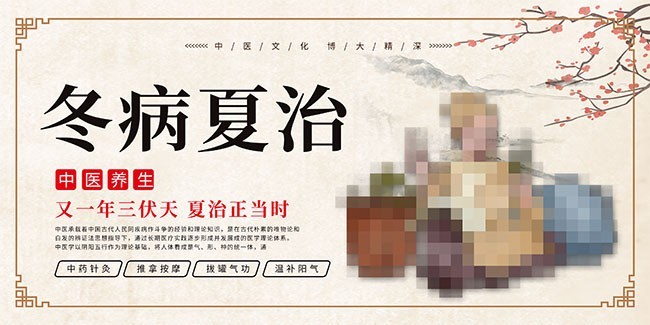冬病夏治中医养生展板