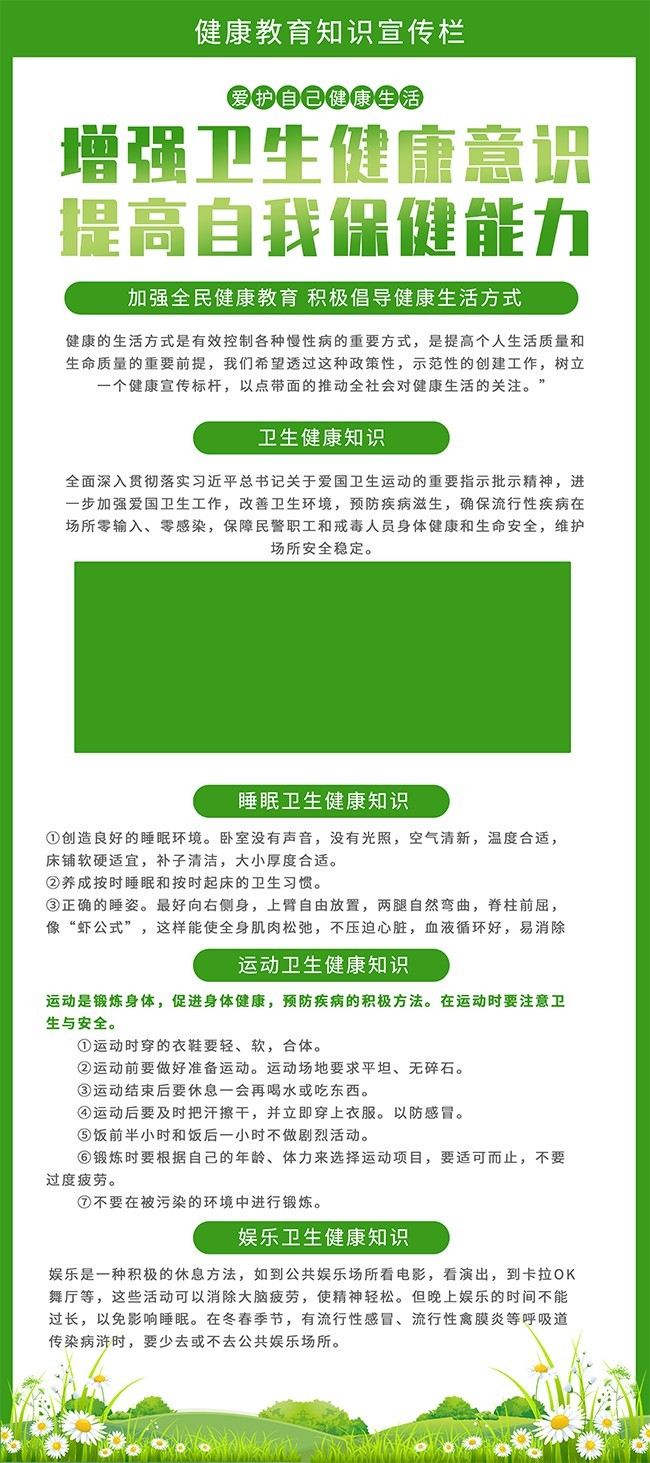 健康教育知识展架