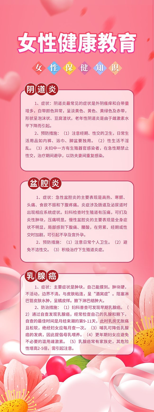 女性健康教育易拉宝