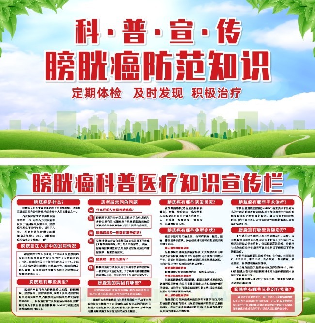 科普宣传膀胱癌防范知识宣传栏