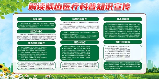 龋齿牙科健康海报图片素材