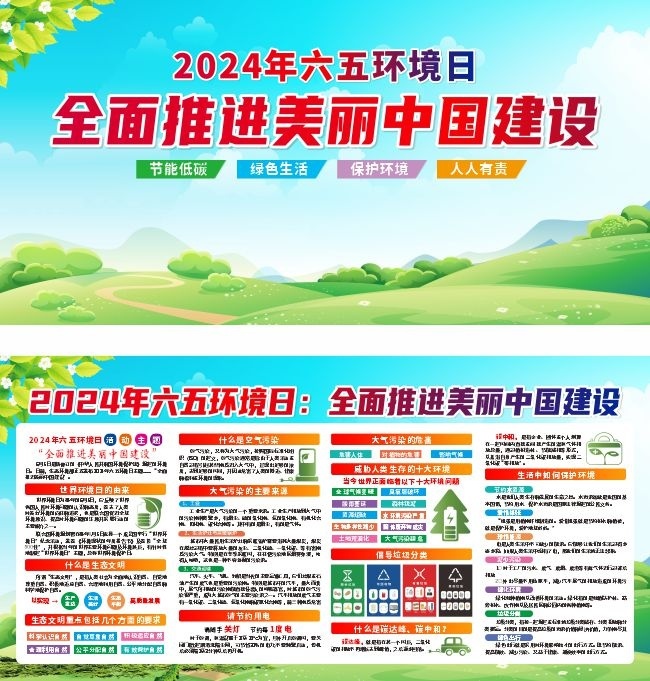 六五环境日宣传展板图片素材