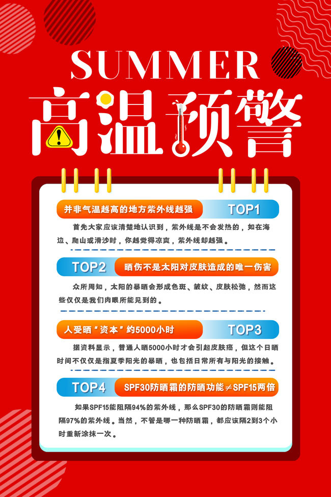 夏季高温防暑广告
