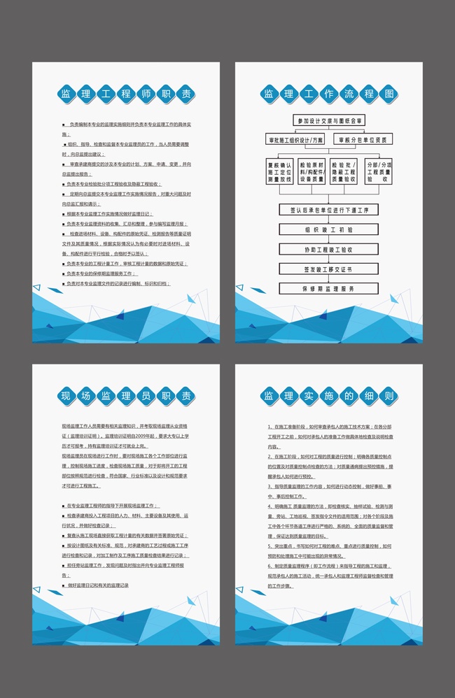工程企业管理制度挂图