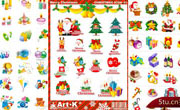各类圣诞节矢量图标素材集
