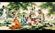 古画八仙图