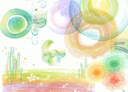 梦幻色彩花纹矢量图