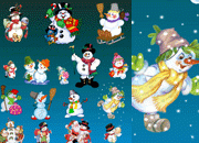 雪人PSD素材