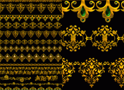 金色花纹PSD